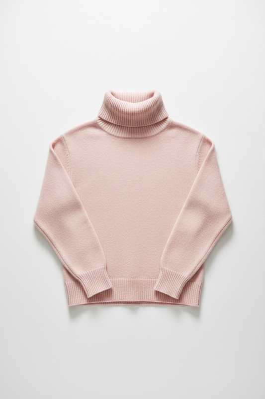 Turtleneck Sweater in light pink